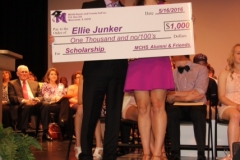 Bob Spurlock with Scholarship Recipient Ellie Junker on Honors Night